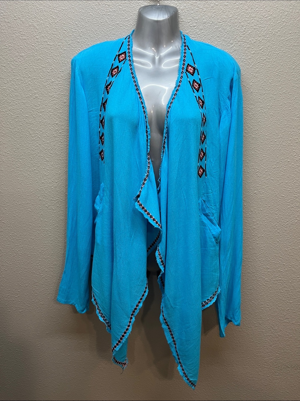 Rock & Roll cowgirl open front kimono size M